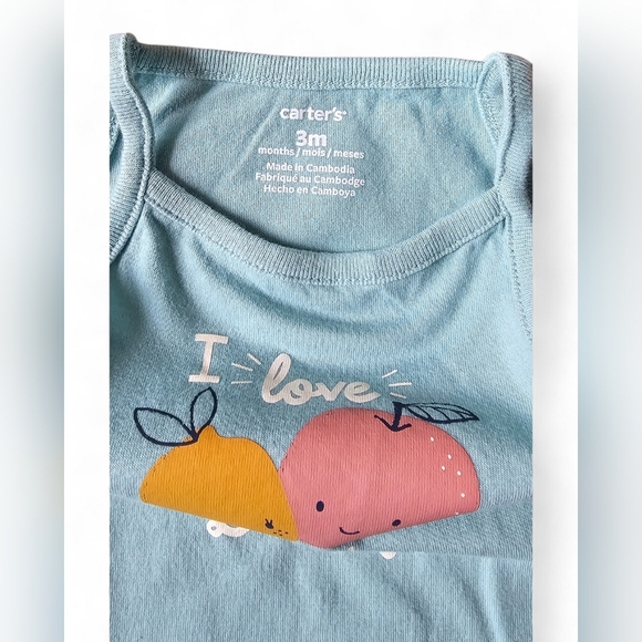 Carter’s Baby 2-Pack Graphic Tank Bodysuits Size 3M - Picture 5 of 5